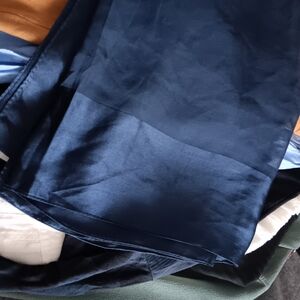 ECHO Pure Silk Navy Blue Square Large Scarf